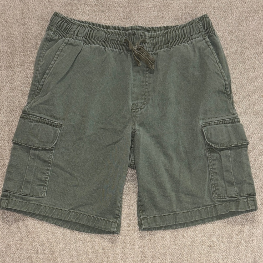George Olive Cargo Shorts for Men